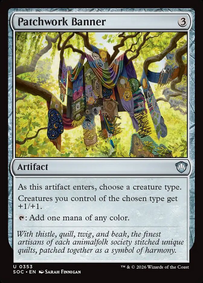 Estandarte dos Retalhos / Patchwork Banner - Magic: The Gathering - MoxLand