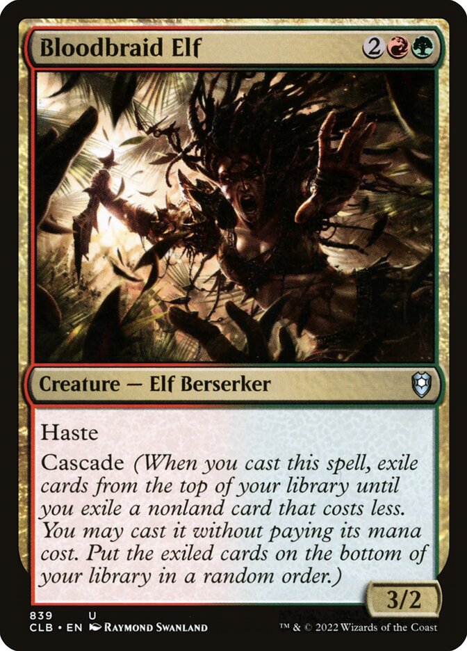Elfa Tranças-de-sangue / Bloodbraid Elf - Magic: The Gathering - MoxLand