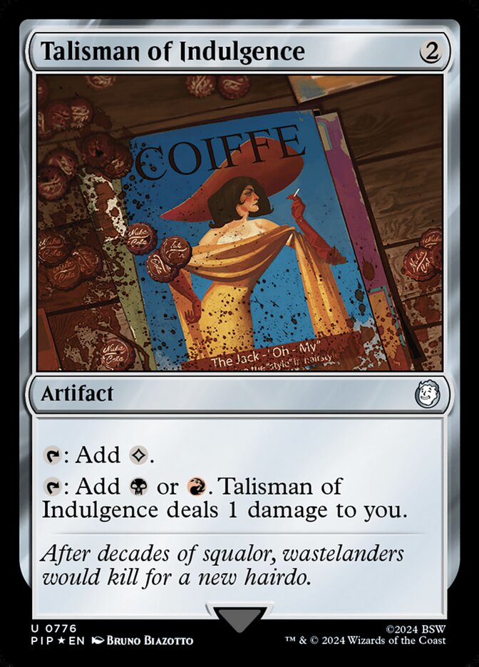 Talismã da Indulgência / Talisman of Indulgence - Magic: The Gathering - MoxLand