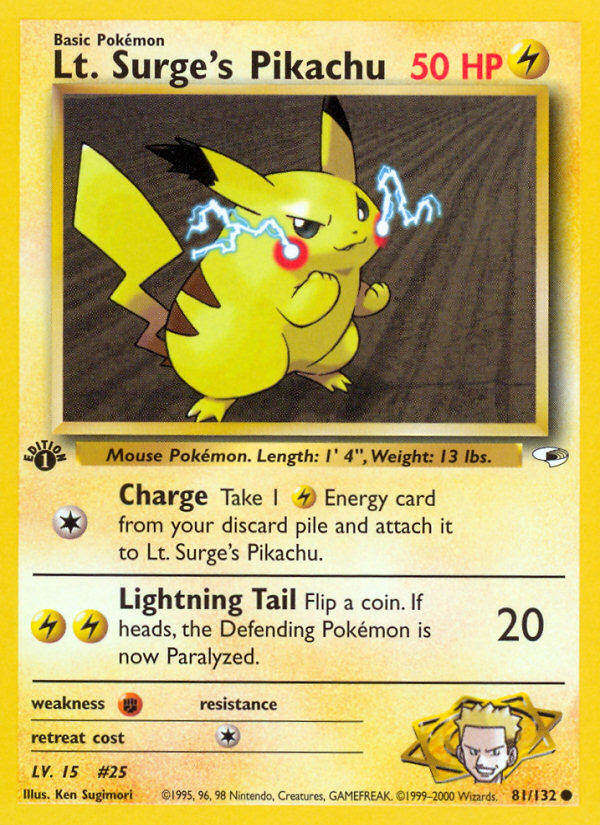 Lt. Surge's Pikachu - MoxLand - MoxLand