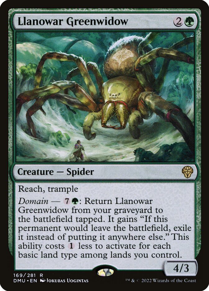 Viúva-verde de Llanowar / Llanowar Greenwidow - Magic: The Gathering - MoxLand