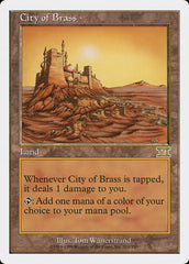 Cidade de Bronze / City of Brass - Magic: The Gathering - MoxLand