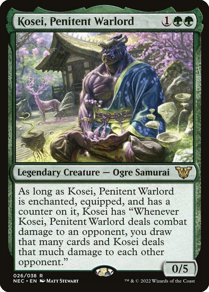 Kosei, Senhor da Guerra Penitente / Kosei, Penitent Warlord - Magic: The Gathering - MoxLand