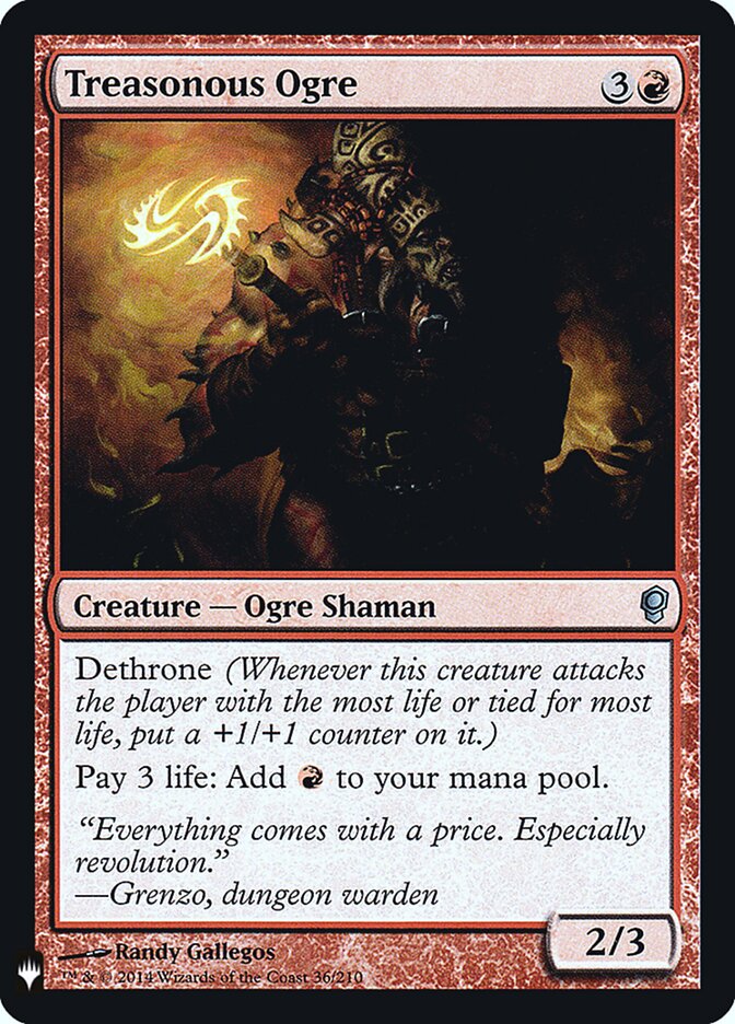 Treasonous Ogre - Magic: The Gathering - MoxLand