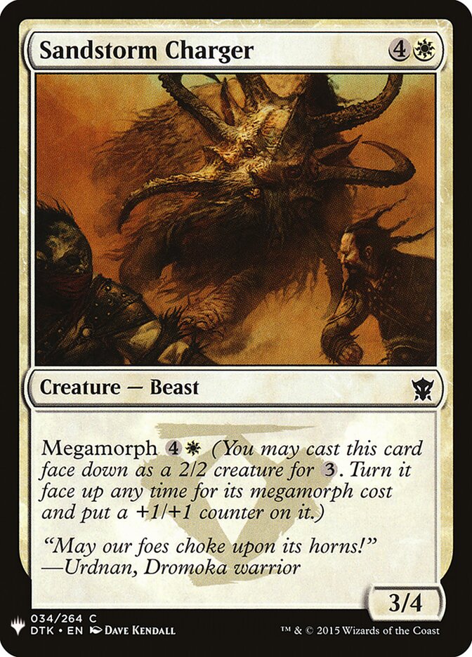 Atacante da Tempestade de Areia / Sandstorm Charger - Magic: The Gathering - MoxLand