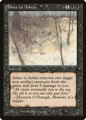 Cinzas às Cinzas / Ashes to Ashes - Magic: The Gathering - MoxLand