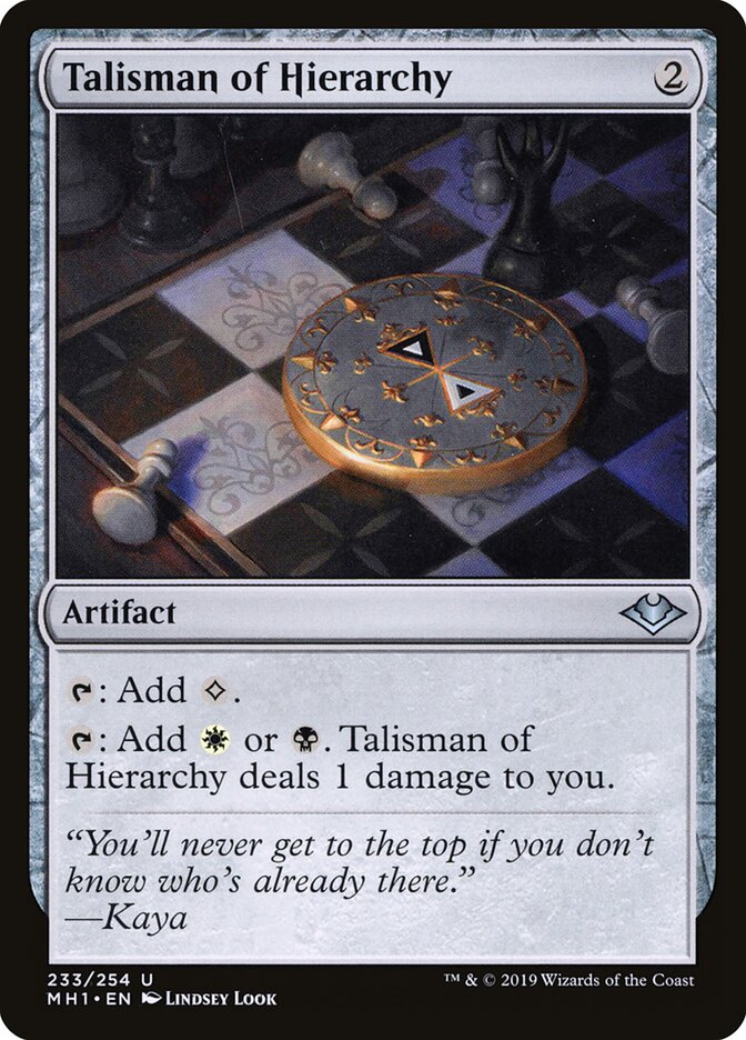 Talismã da Hierarquia / Talisman of Hierarchy - Magic: The Gathering - MoxLand