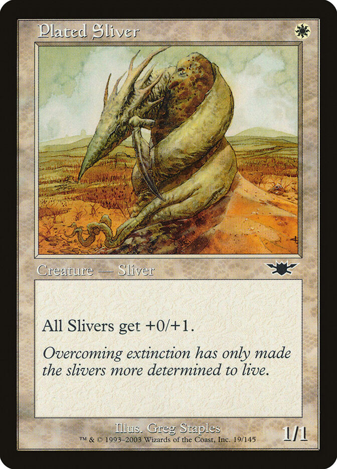 Fractius de Couraça / Plated Sliver - Magic: The Gathering - MoxLand