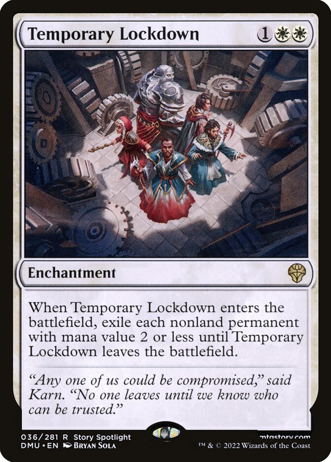 Confinamento Temporário / Temporary Lockdown - Magic: The Gathering - MoxLand