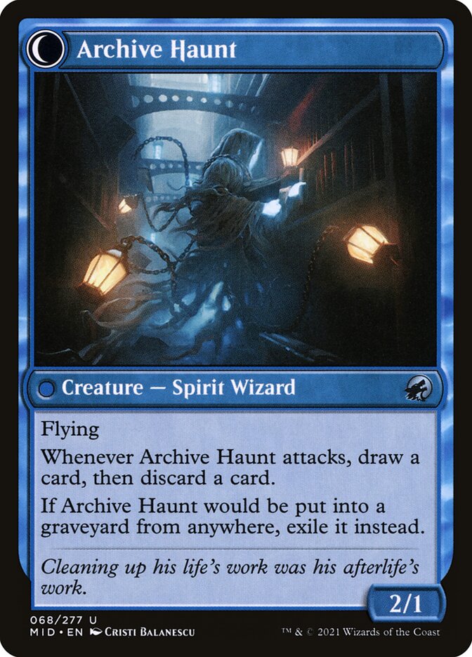 Arquivista Sobrecarregado / Overwhelmed Archivist - Magic: The Gathering - MoxLand