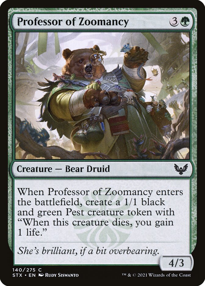 Professora de Zoomancia / Professor of Zoomancy - Magic: The Gathering - MoxLand