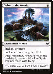 Valor do Digno / Valor of the Worthy - Magic: The Gathering - MoxLand