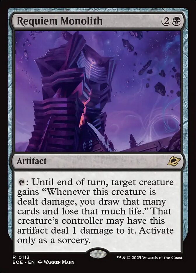 Monólito do Requiem / Requiem Monolith - Magic: The Gathering - MoxLand