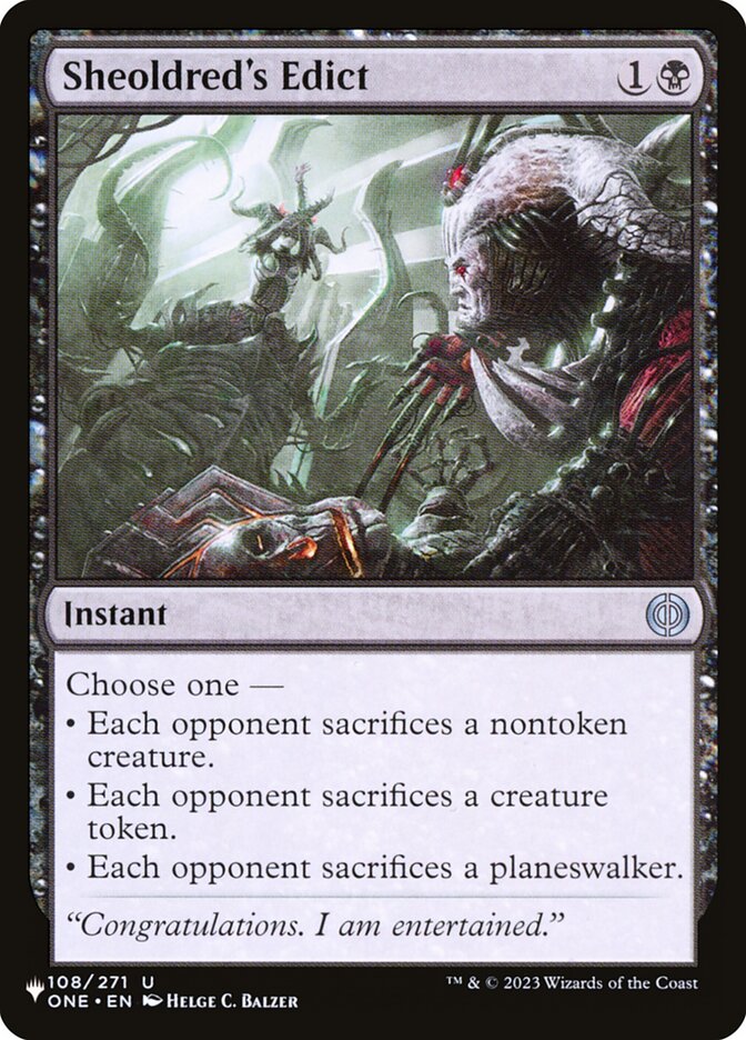 Édito de Sheoldred / Sheoldred's Edict - Magic: The Gathering - MoxLand