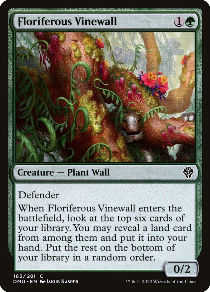 Barreira de Vinhas Florífera / Floriferous Vinewall - Magic: The Gathering - MoxLand