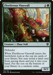 Barreira de Vinhas Florífera / Floriferous Vinewall - Magic: The Gathering - MoxLand