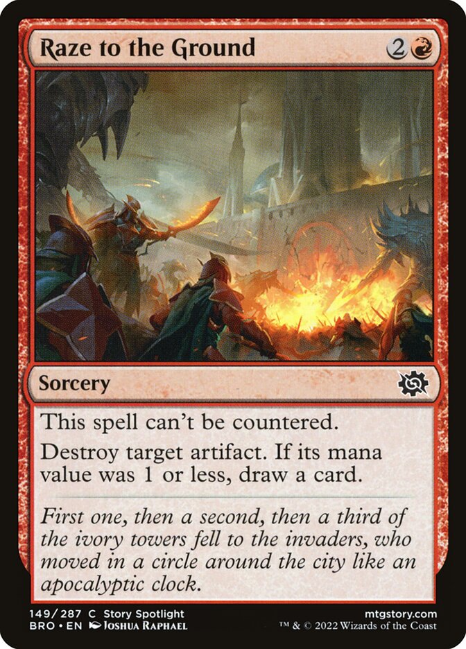 Assolação / Raze to the Ground - Magic: The Gathering - MoxLand