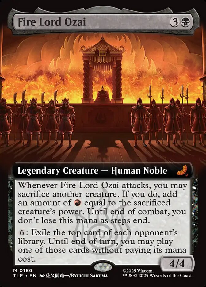 Senhor do Fogo Ozai / Fire Lord Ozai - Magic: The Gathering - MoxLand