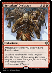 Investida dos Amoques / Berserkers' Onslaught - Magic: The Gathering - MoxLand