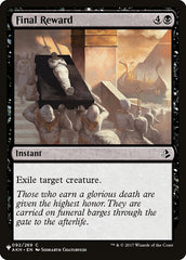 Recompensa Final / Final Reward - Magic: The Gathering - MoxLand