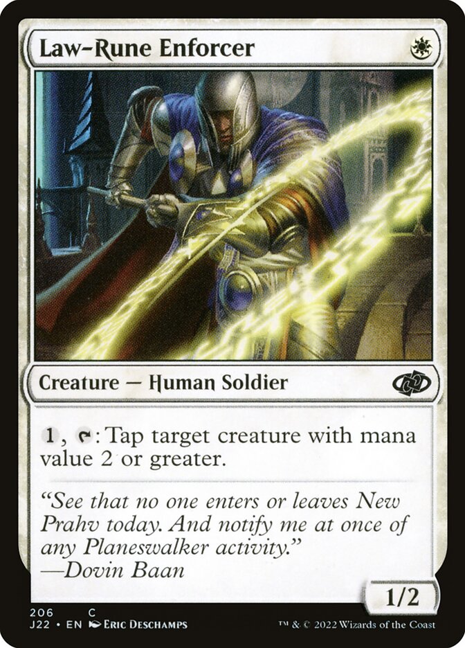 Impositor das Runas-da-lei / Law-Rune Enforcer - Magic: The Gathering - MoxLand