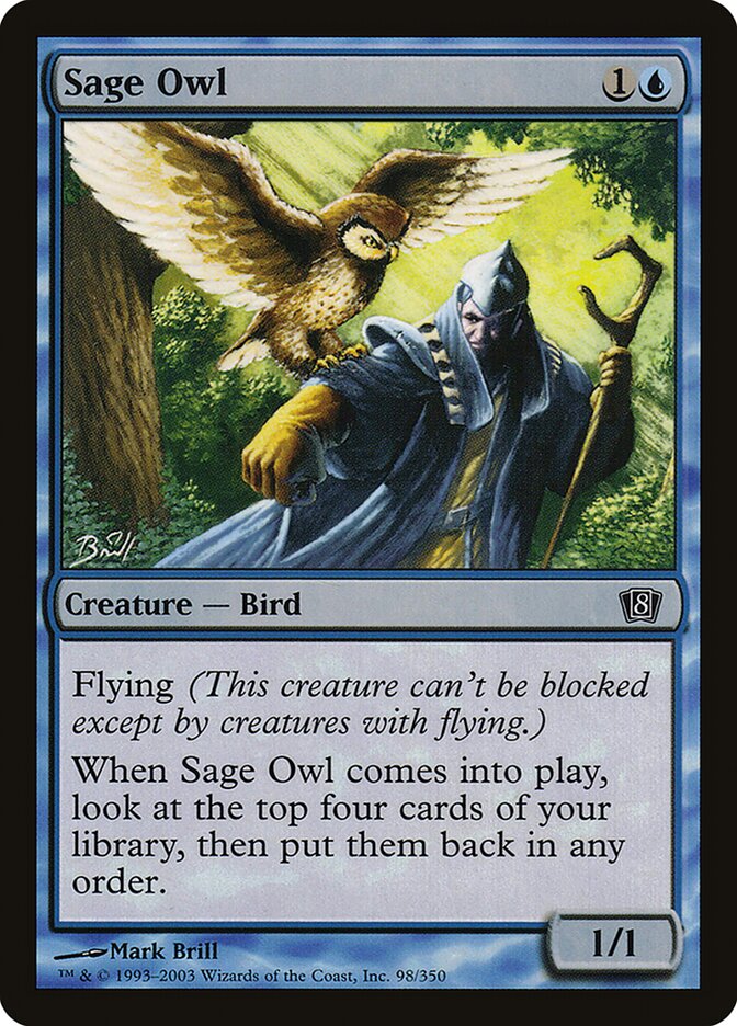 Coruja Sábia / Sage Owl - Magic: The Gathering - MoxLand