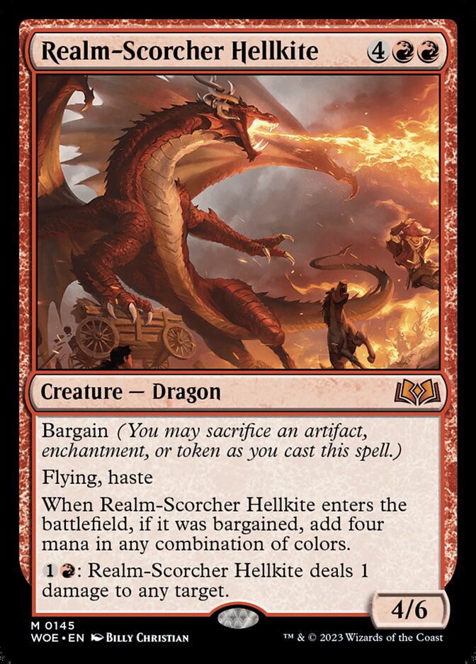 Dragão Avérneo Queima-reinos / Realm-Scorcher Hellkite - Magic: The Gathering - MoxLand