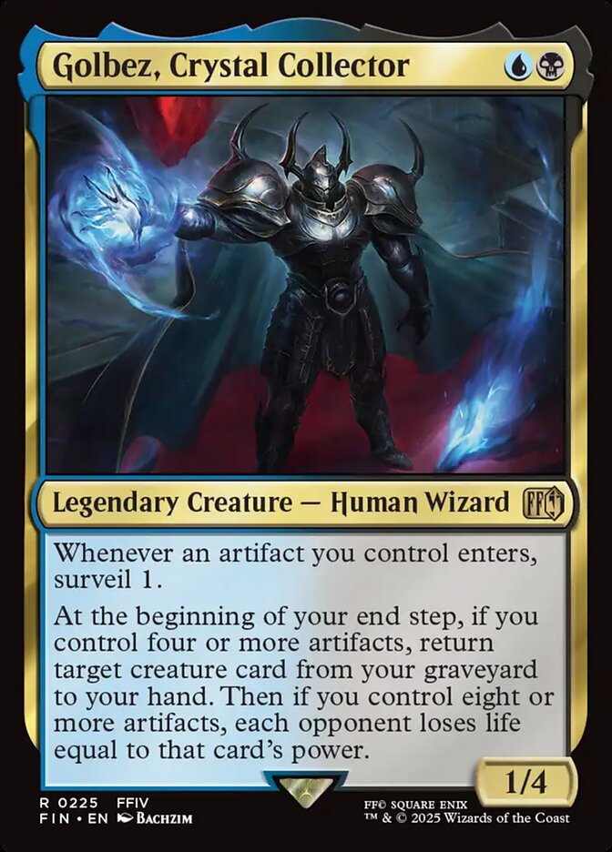Golbez, Colecionador de Cristais / Golbez, Crystal Collector - Magic: The Gathering - MoxLand
