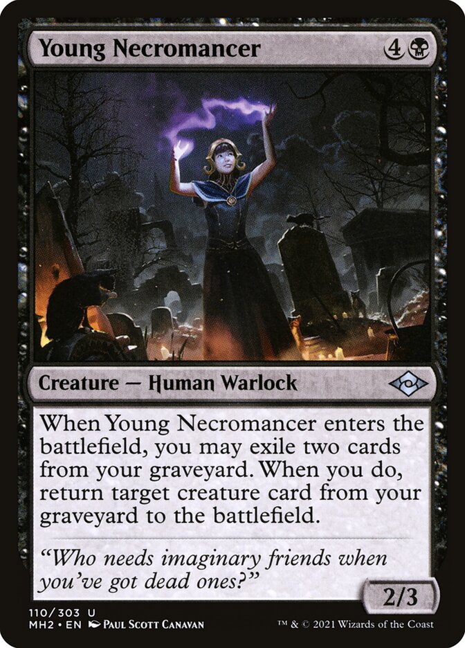 Jovem Necromante / Young Necromancer - Magic: The Gathering - MoxLand