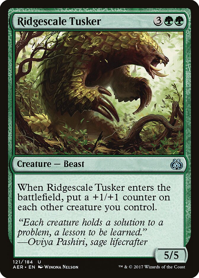 Preseiro-de-escama-dentada / Ridgescale Tusker - Magic: The Gathering - MoxLand