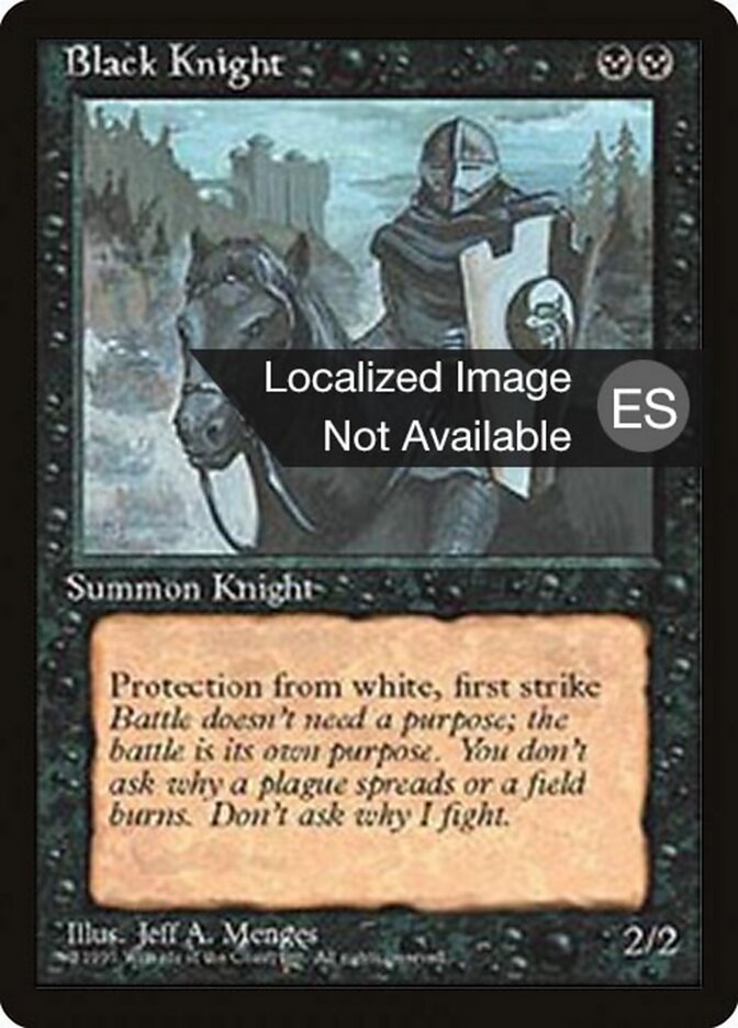 Cavaleiro Negro / Black Knight - Magic: The Gathering - MoxLand