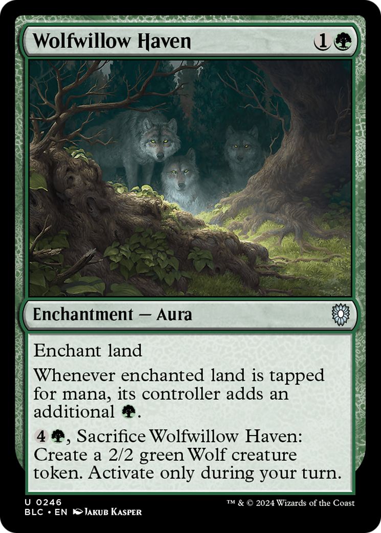 Refúgio do Salgueiro dos Lobos / Wolfwillow Haven - Magic: The Gathering - MoxLand