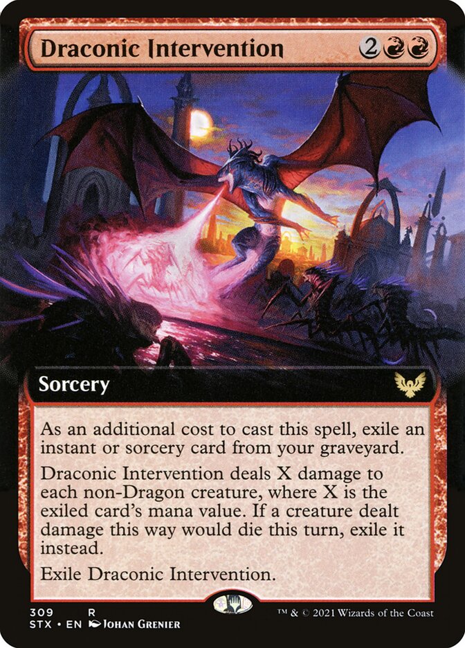 Intervenção Dragônica / Draconic Intervention - Magic: The Gathering - MoxLand