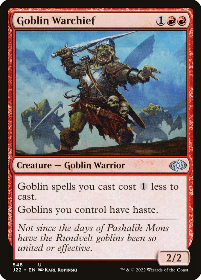 Comandante de Guerra Goblin / Goblin Warchief - Magic: The Gathering - MoxLand