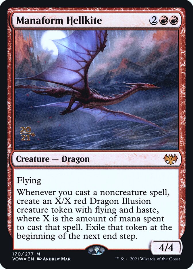 Dragão Avérneo Manaforme / Manaform Hellkite - Magic: The Gathering - MoxLand