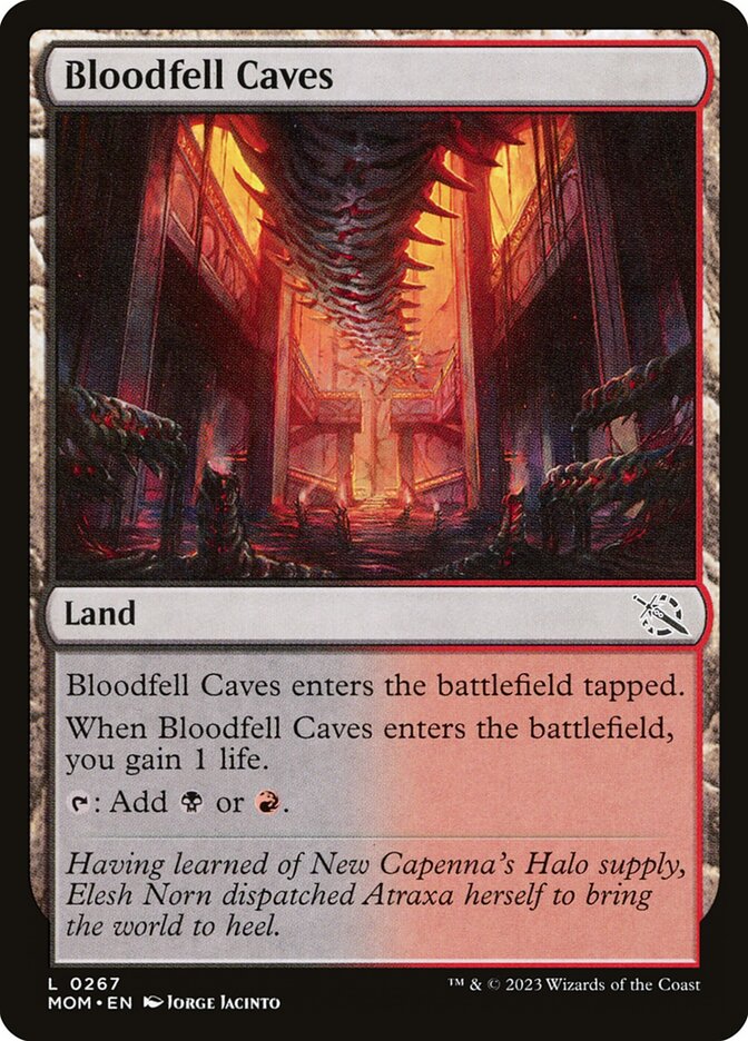 Cavernas Sanguinárias / Bloodfell Caves - Magic: The Gathering - MoxLand