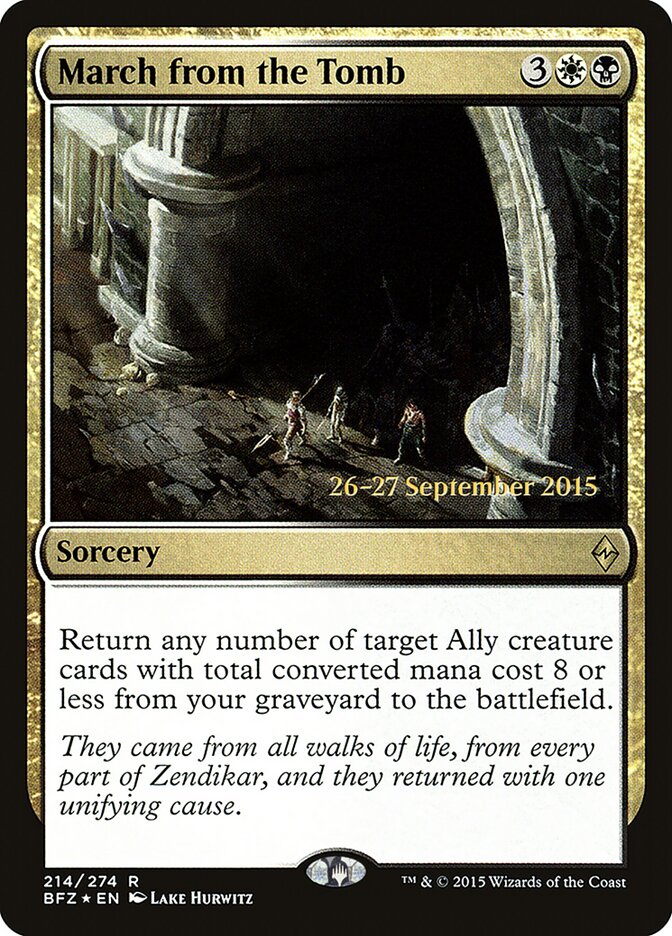 Marcha da Tumba / March from the Tomb - Magic: The Gathering - MoxLand