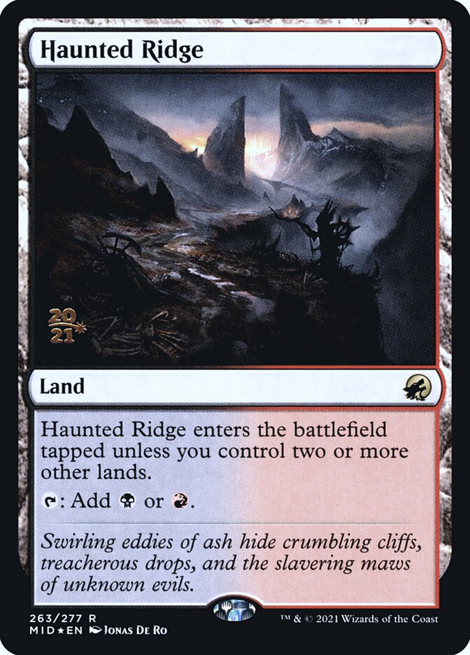 Cordilheira Assombrada / Haunted Ridge - Magic: The Gathering - MoxLand