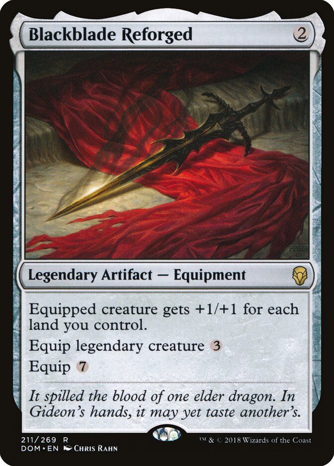 Lâmina Negra Reforjada / Blackblade Reforged - Magic: The Gathering - MoxLand