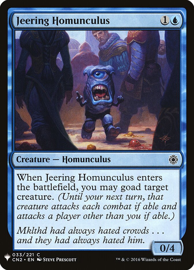 Jeering Homunculus - Magic: The Gathering - MoxLand