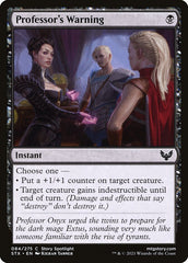 Advertência da Professora / Professor's Warning - Magic: The Gathering - MoxLand