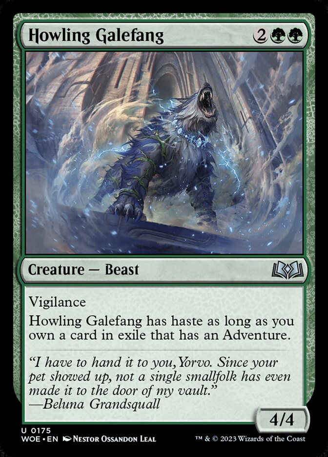 Presa Tempestuosa Uivante / Howling Galefang - Magic: The Gathering - MoxLand
