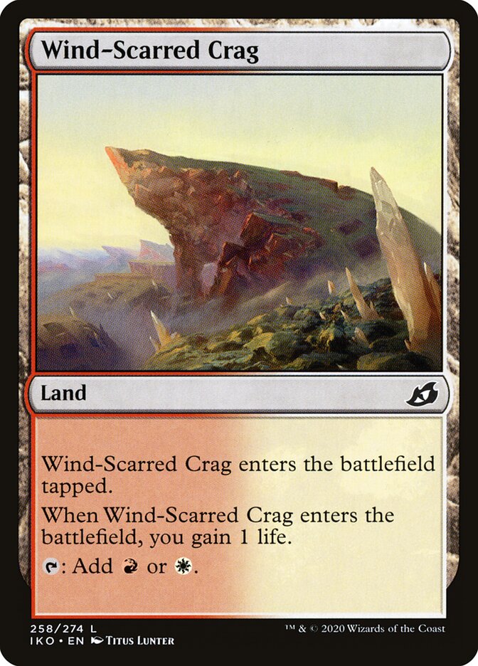 Penhasco Marcado pelo Vento / Wind-Scarred Crag - Magic: The Gathering - MoxLand