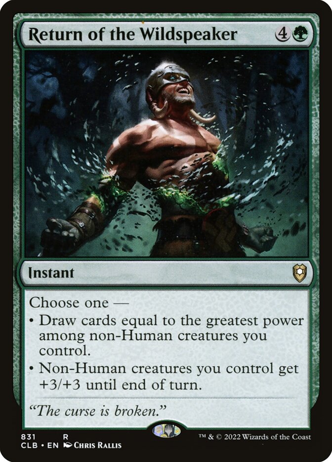 Retorno do Falabravo / Return of the Wildspeaker - Magic: The Gathering - MoxLand