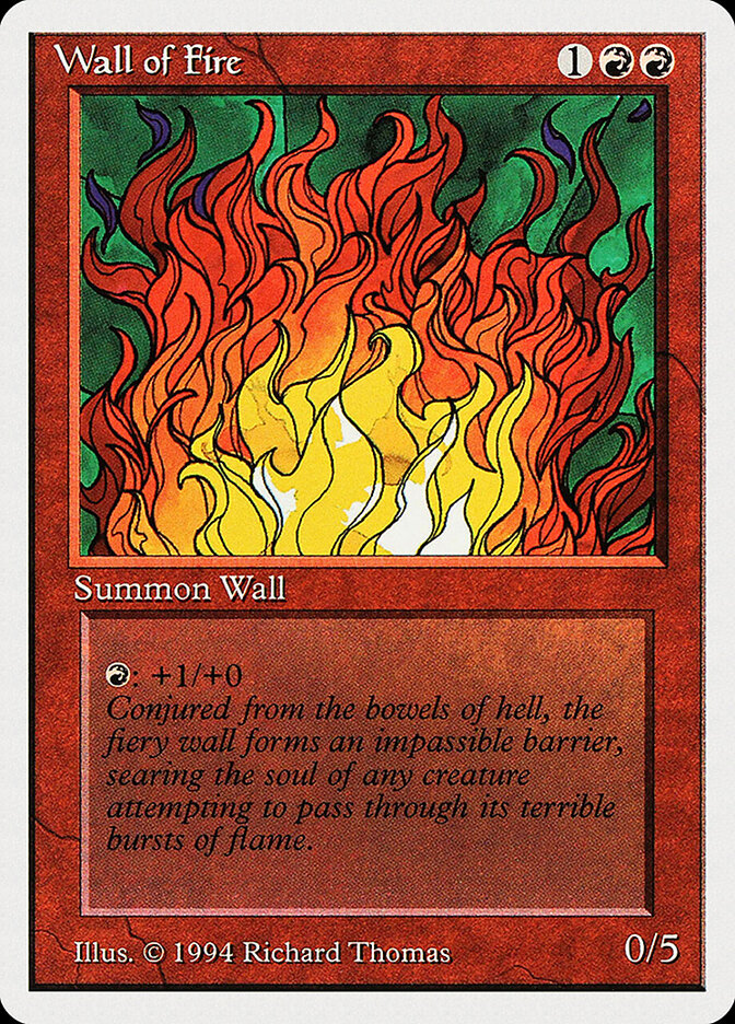 Barreira de Fogo / Wall of Fire - Magic: The Gathering - MoxLand