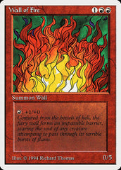 Barreira de Fogo / Wall of Fire - Magic: The Gathering - MoxLand