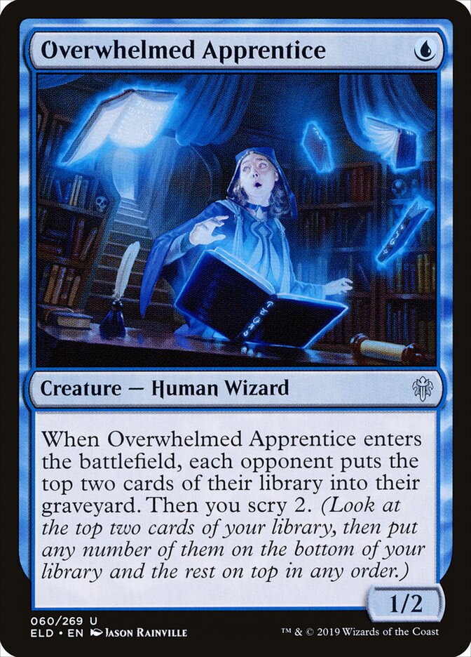 Aprendiz Sobrecarregada / Overwhelmed Apprentice - Magic: The Gathering - MoxLand