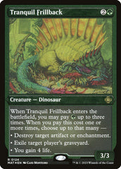 Dorso-frisado Tranquilo / Tranquil Frillback - Magic: The Gathering - MoxLand