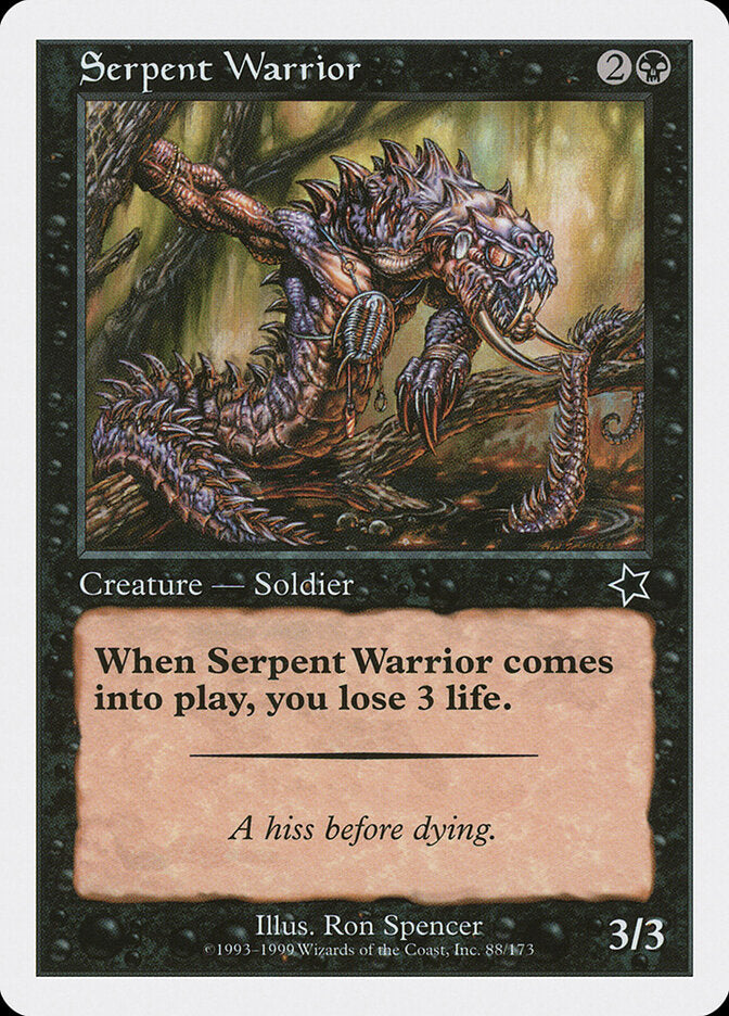 Guerreiro Serpente / Serpent Warrior - Magic: The Gathering - MoxLand