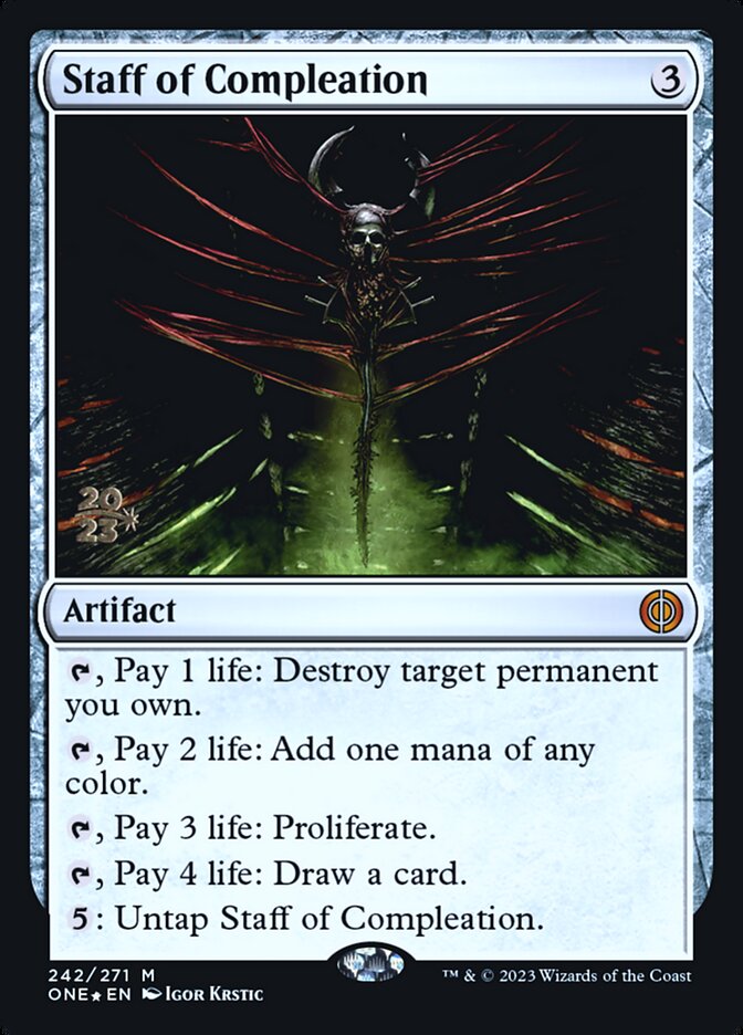 Cajado da Completação / Staff of Compleation - Magic: The Gathering - MoxLand